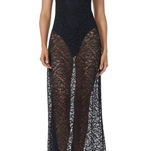 AFRM Elegant Black Lace Dress #253